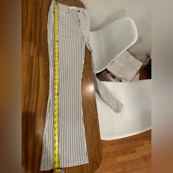 Frame Le Crop Pinstripe Boot-Leg Jeans Size 25 Great Condition - Picture 13 of 13